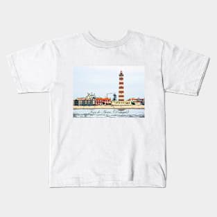 Lighthouse of Aveiro (Portugal) Kids T-Shirt